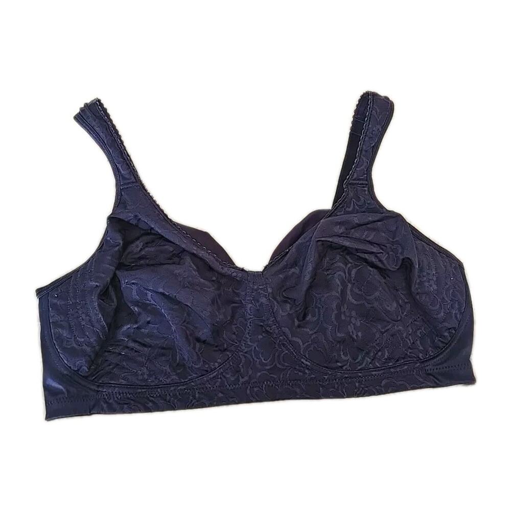 Playtex 18 Hour Black Ultimate Lift and Support Wire Free T-Shirt Bra‎ Size 42DD